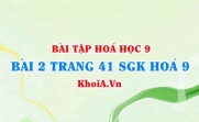 Bài 2 trang 41 SGK Hoá 9: Mối quan hệ giữa các hợp chất vô cơ